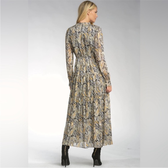 NWT Elan Paisley Midi Dress - Picture 7 of 8